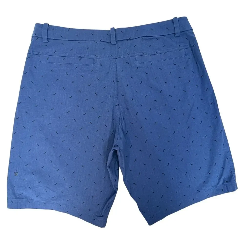 Lululemon Mens Shorts 38 Blue Performance Athletic Casual Stretch Shorts